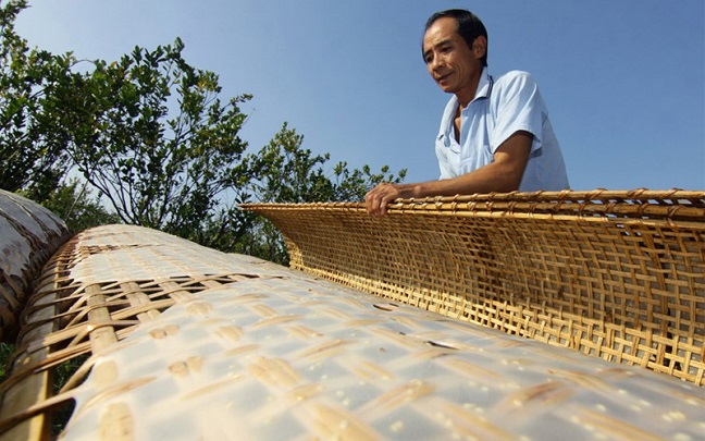 làng nghề bánh tráng diên khánh Nha Trang