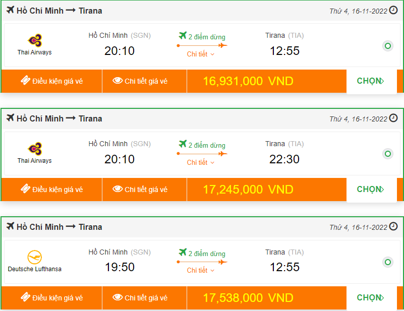 vé máy bay đi albania giá rẻ
