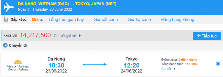 vé máy bay đi Nhật Bản giá rẻ