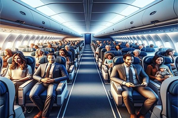 hành khách trên máy bay Delta Airlines
