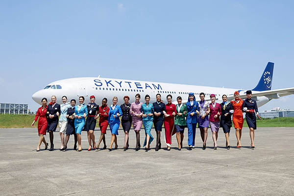 Tiếp viên của các hãng hàng không thuộc Skyteam